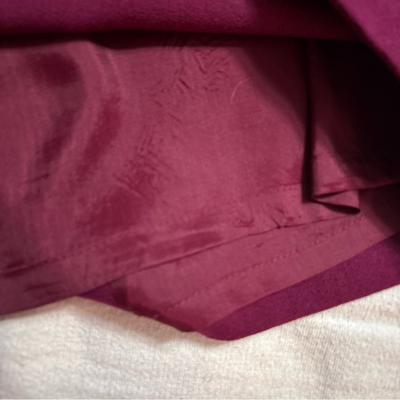 Vintage Maggy London Wool‎ A-Line Dress Purple Long Sleeve Sz6P Fully Lined - Picture 9 of 12